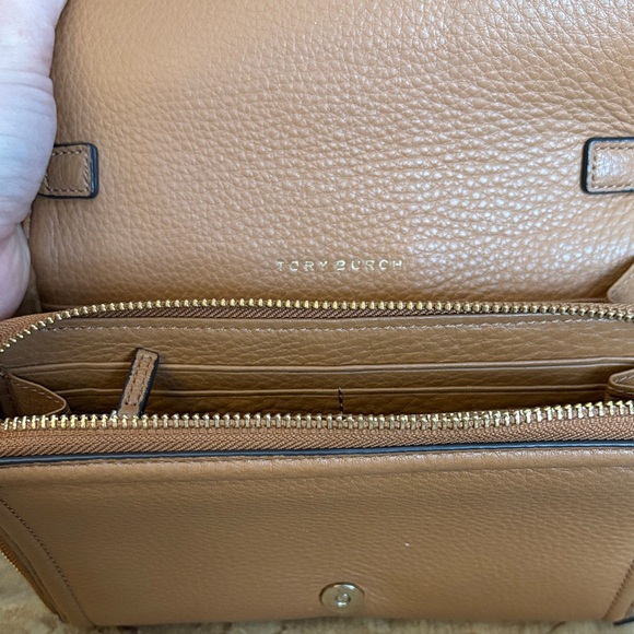 Tory Burch Brown Leather Crossbody Bag - Picture 4 of 7